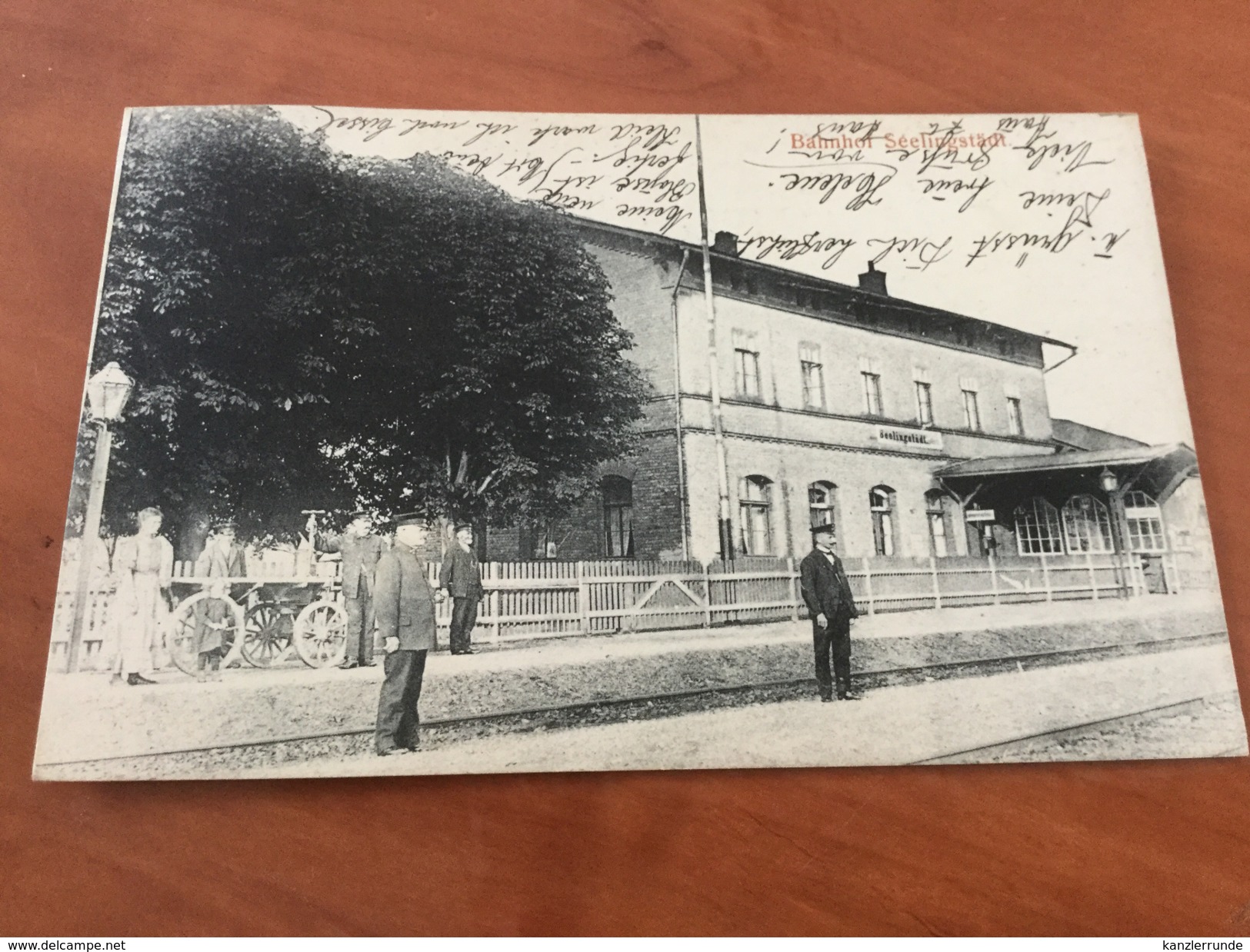 Seelingstädt Bahnhof Wünschendorf Elster Bei Greiz Postkarte - Greiz