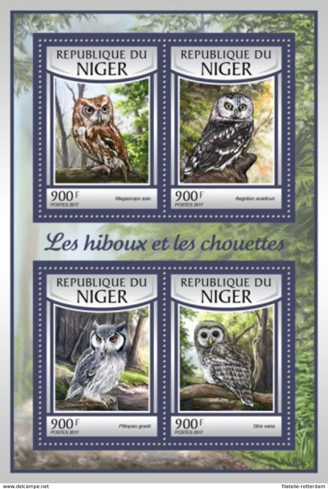 Niger - Postfris / MNH - Sheet Uilen 2017 - Niger (1960-...)