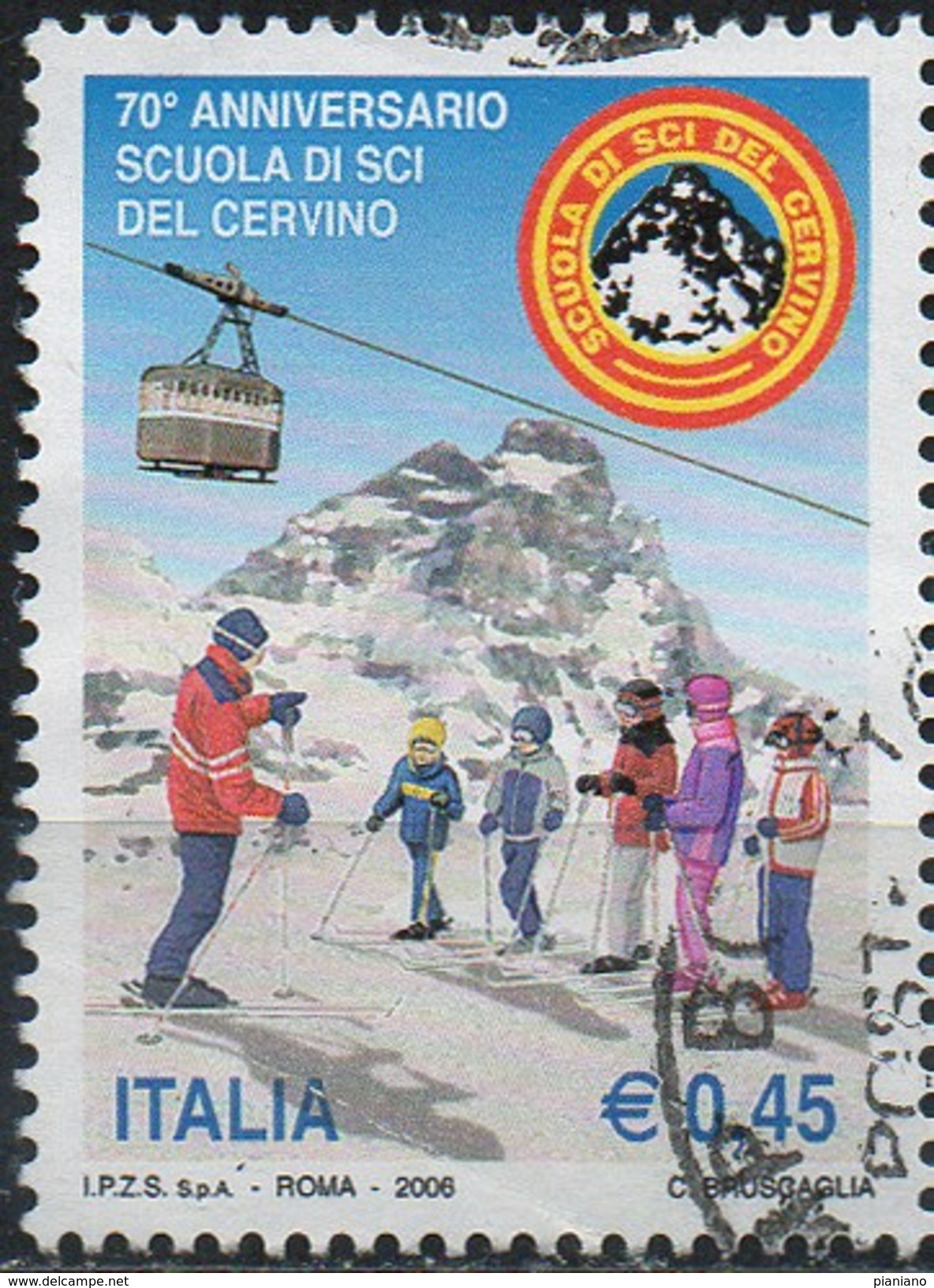PIA - ITALIA - 2006 : 70° Anniversario Della Scuola Di Sci Del Cervino  - (SAS 2898) - 2001-10: Usati
