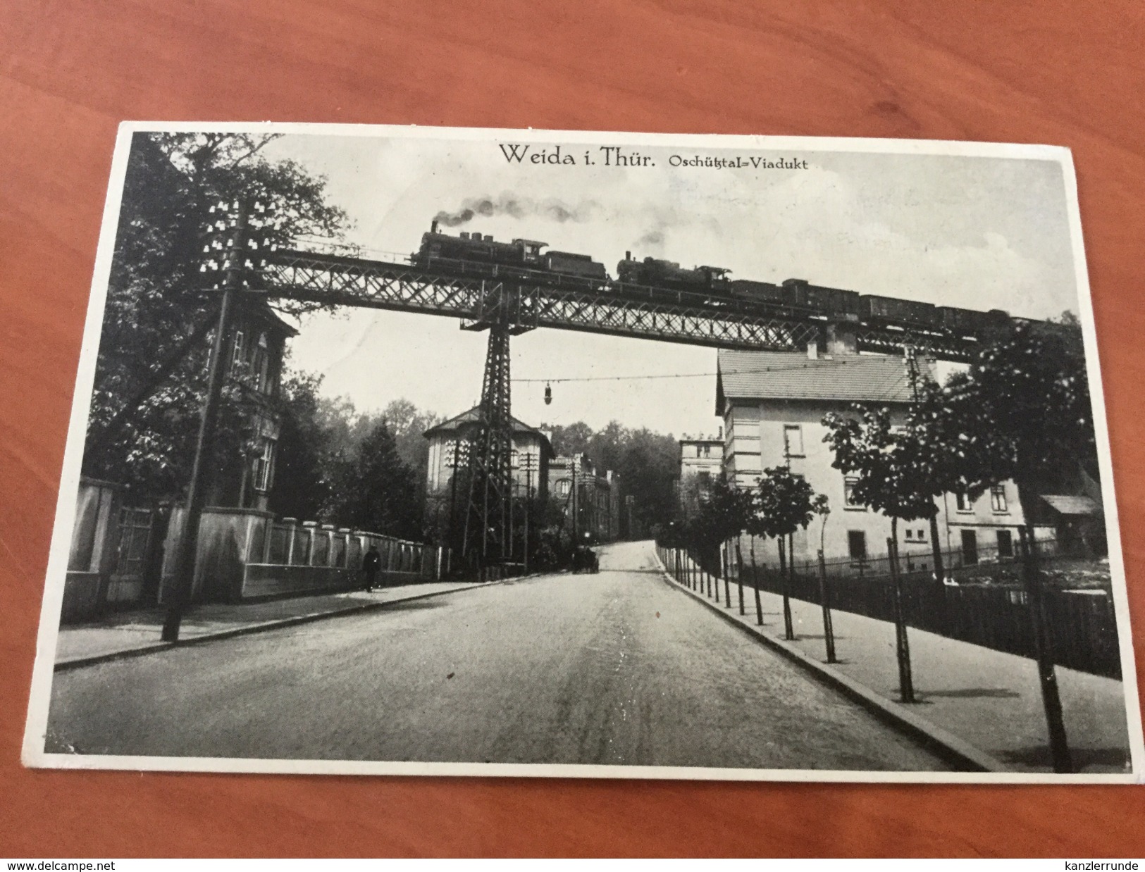 Weida Oschütztal Viadukt Greiz Postkarte - Greiz