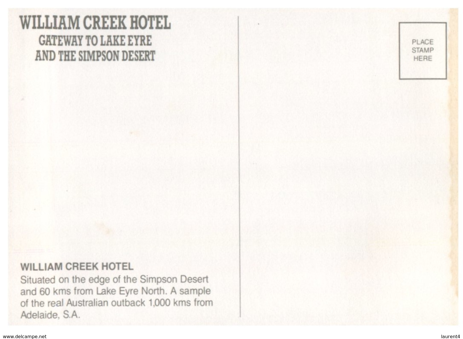 (524) Australia - SA - William Creek Hotel + Road Sign For Marree & Oodnadatta - Flinders Ranges