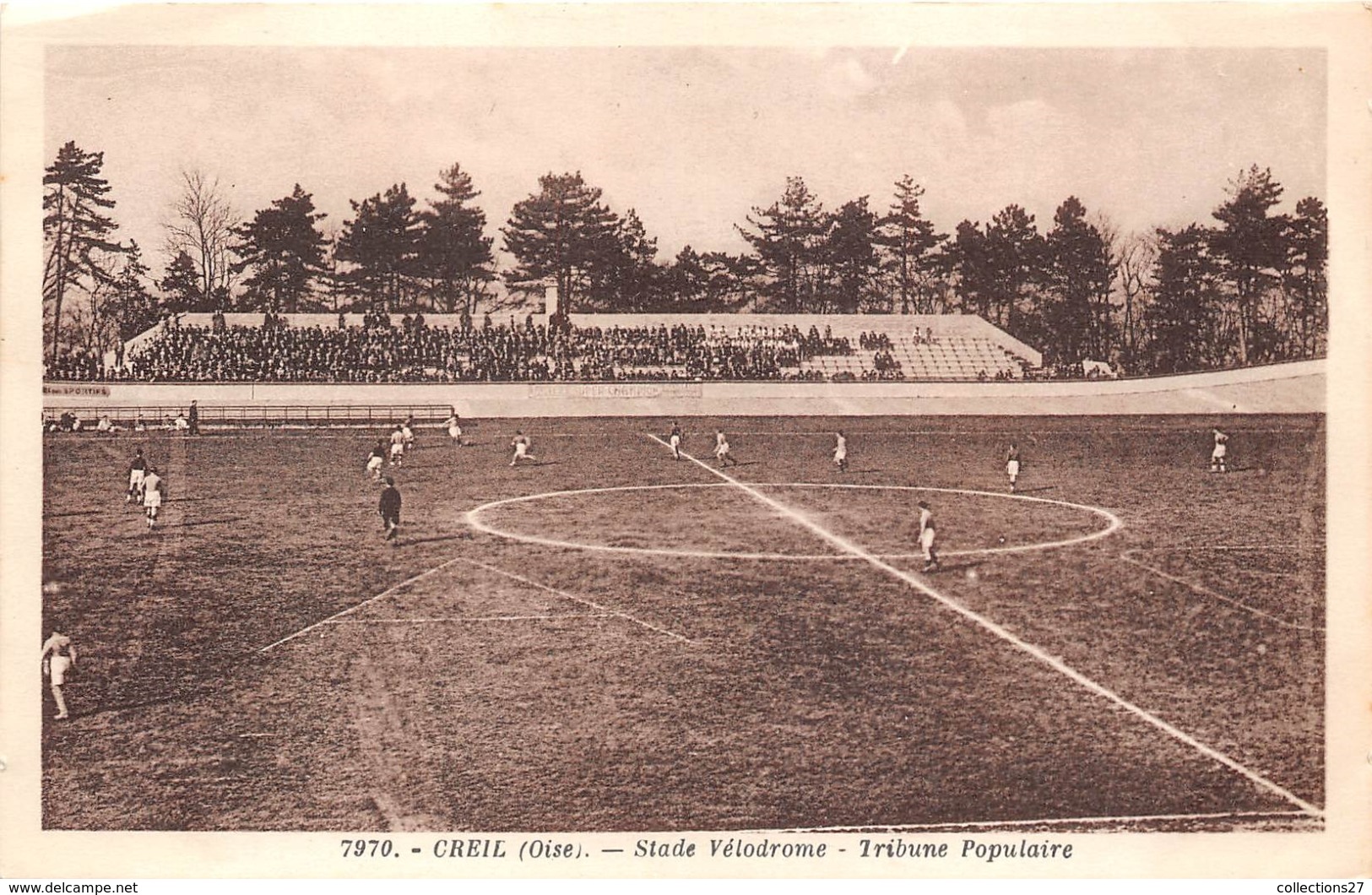 60-CREIL- STADE VELODROME, TRIBUNE POPULAIRE - Creil