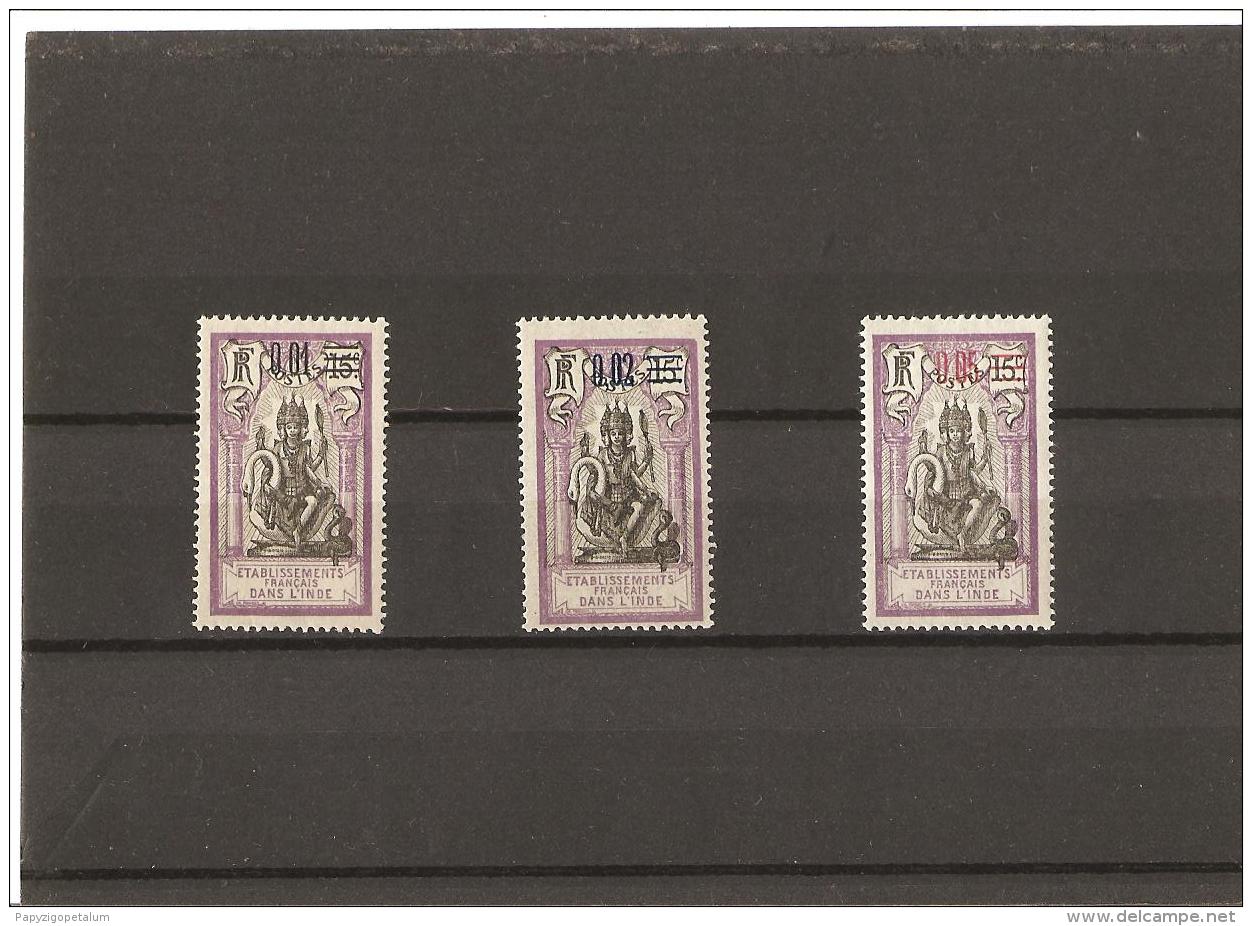 INDE  Timbres De 1914 Surchargés  N° 56*   à   58** - Unused Stamps