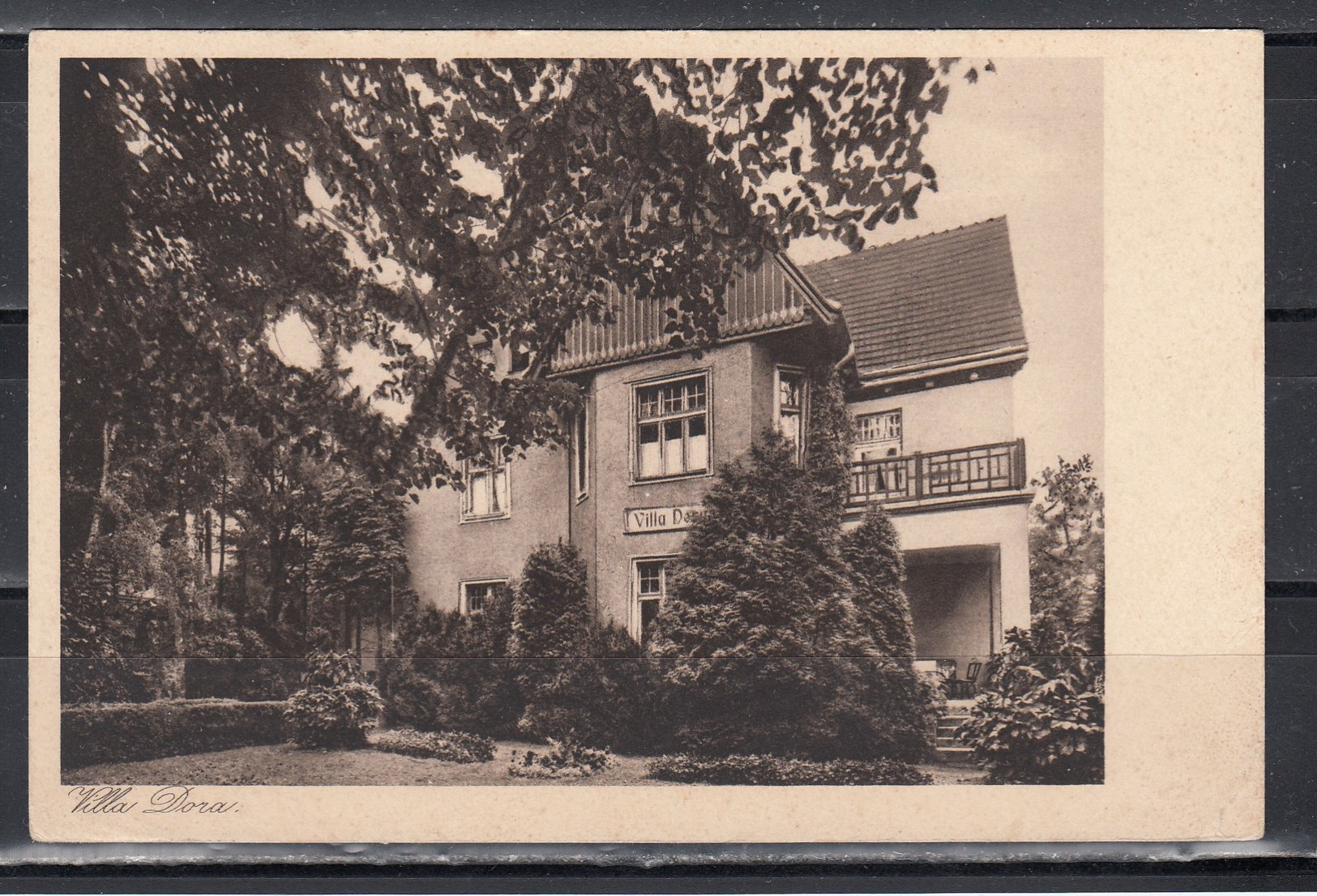 Dt.Reich 1930 Fotokarte "Villa Dora" Sanatorium Dr. Sprengel, Obernigk Bei Breslau - Pommern