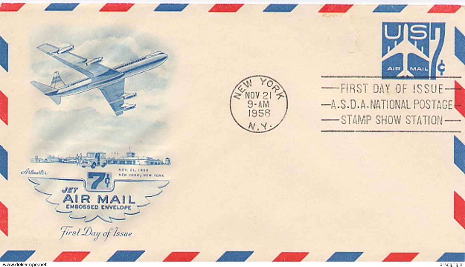 USA - Intero Postale - JET AIR MAIL 7c. - 1941-60