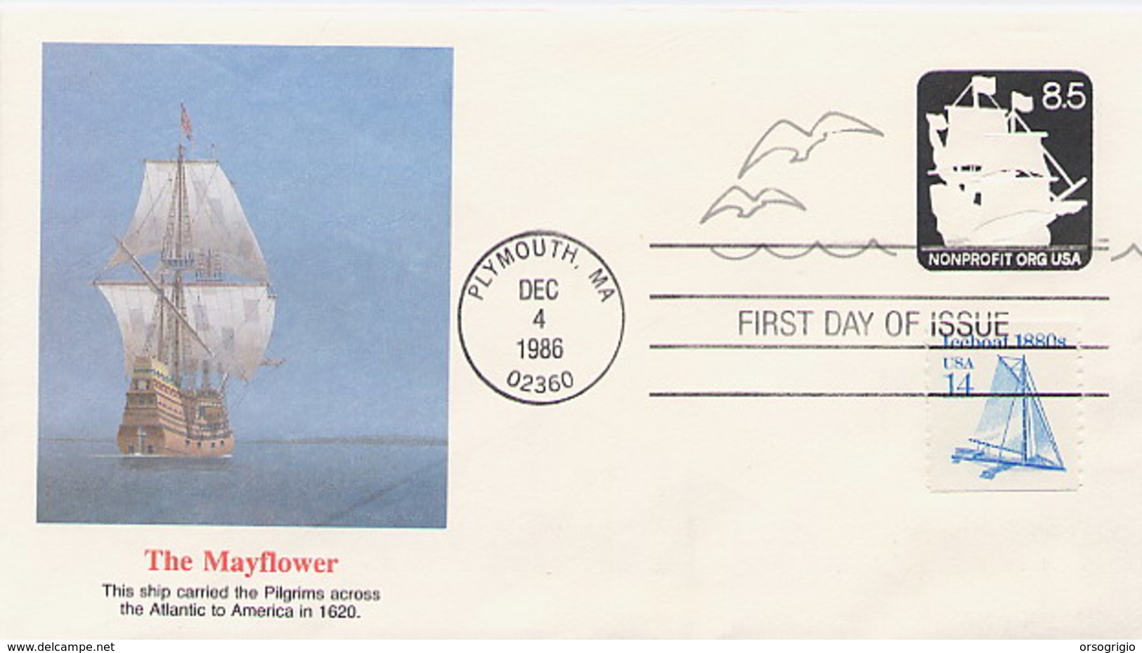 USA - Intero Postale -  THE MAYFLOWER PILGRIMS 1986 - 1981-00