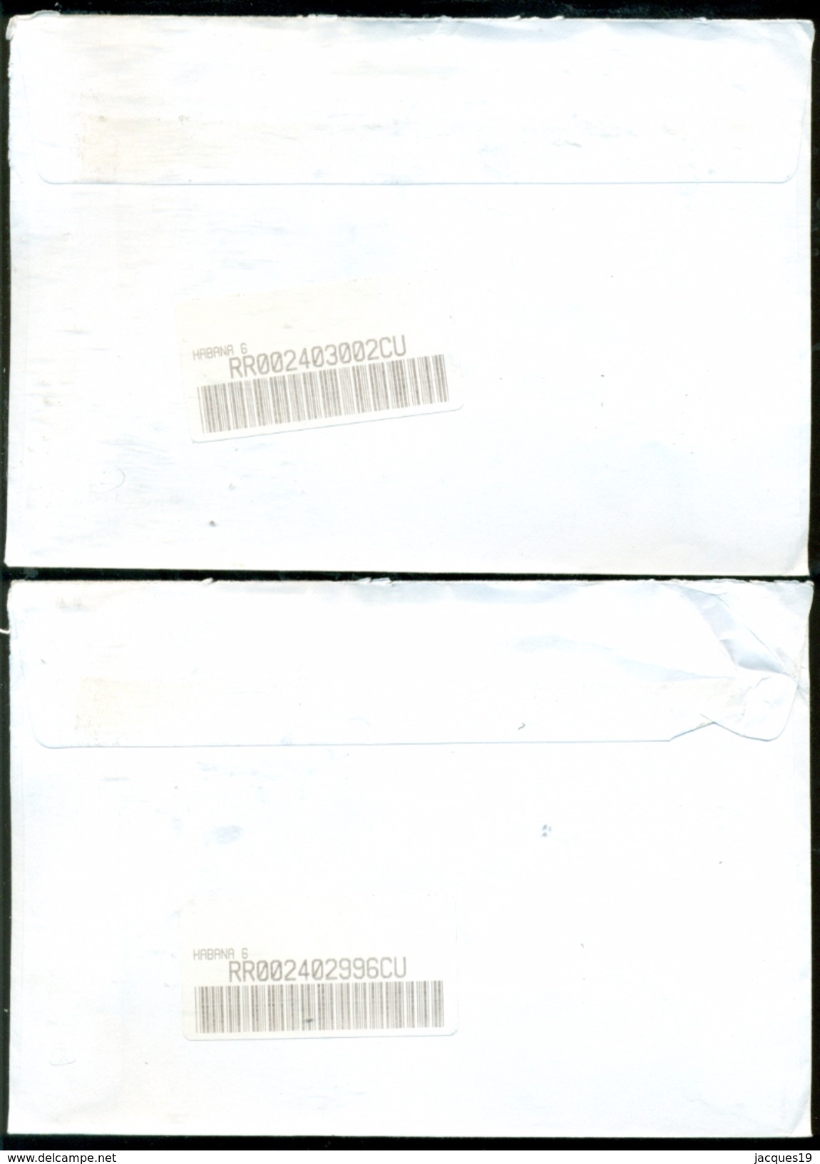 Cuba 2002 Registered FDC's (2) From Museo Postal Cubano To Thomas E. Leavey Director UPU Mi 4481-4484 - FDC