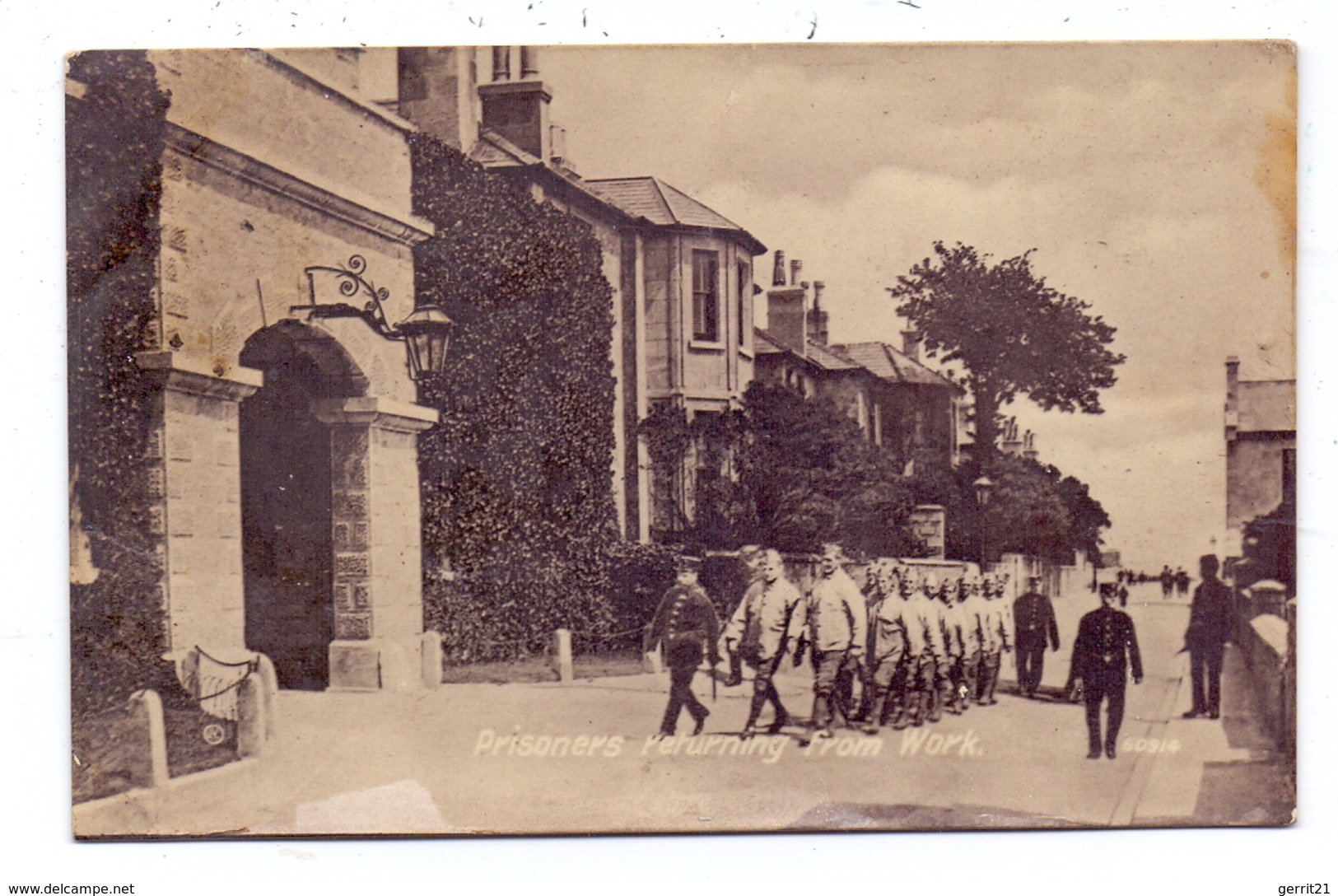 JUSTIZ / GEFANGENE, Prisoners Returning From Work, 1913, England - Prison