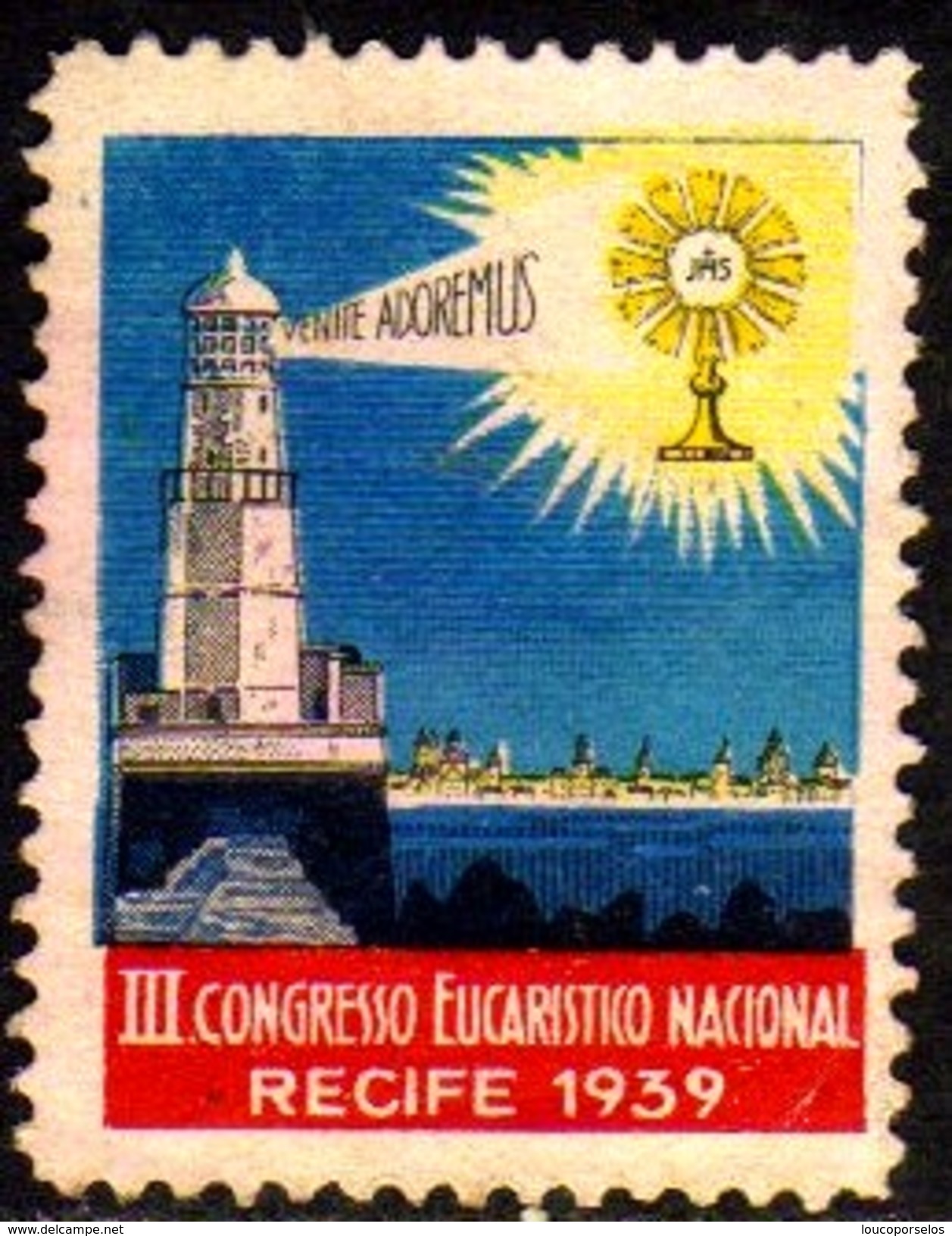 11532 Cinderela Brasil Congresso Eucarístico Farol 1939 - Erinnophilie