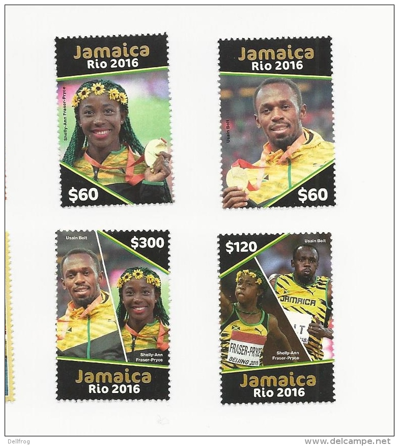 Jamaica  2016 Olympoics Set Mnh - Jamaica (1962-...)