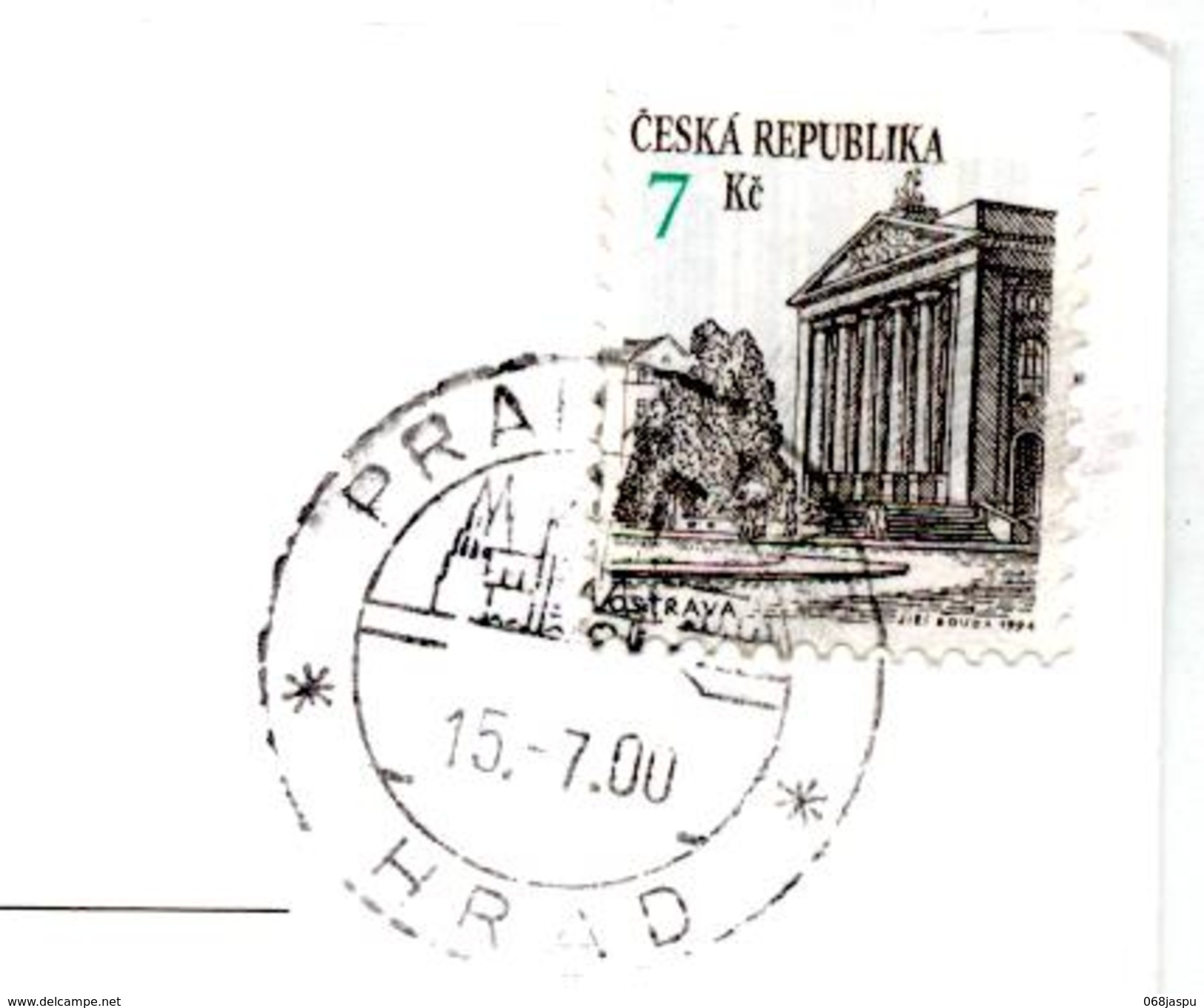 Carte Horloge Prague Cachet - Tschechische Republik