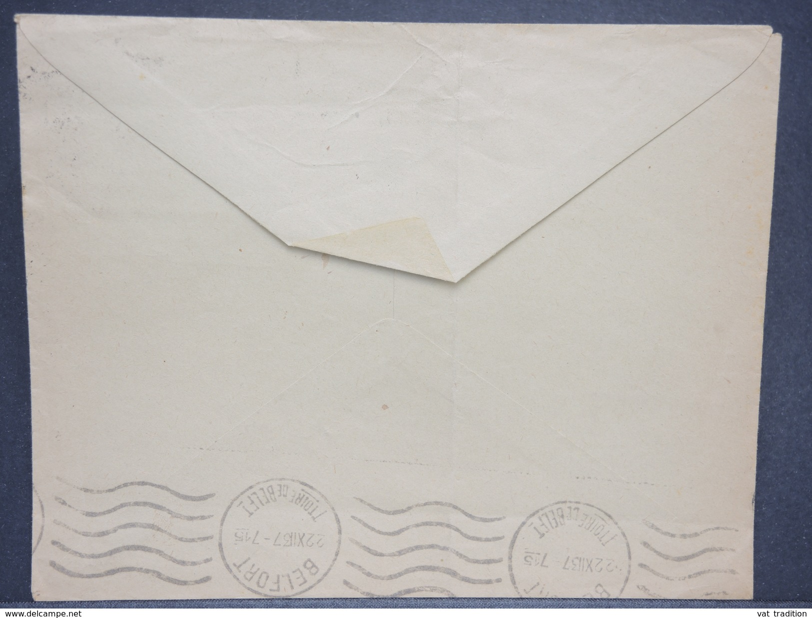 HONGRIE - Enveloppe De Budapest Pour Belfort En 1938 , Affranchissement Et Oblitération Plaisants - L 6355 - Postmark Collection