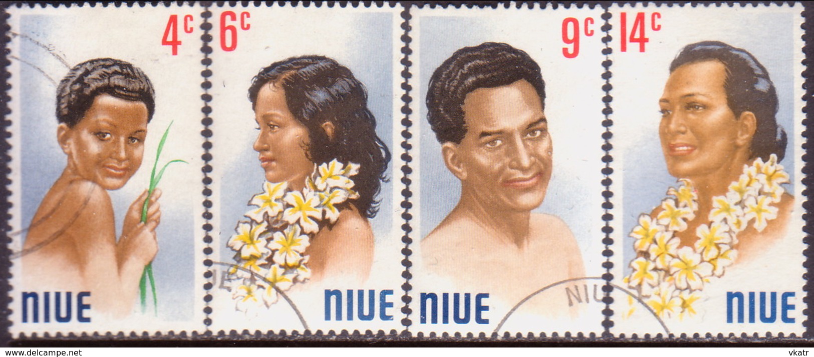 NIUE 1971 SG 162-65 Compl.set Used Portraits - Niue