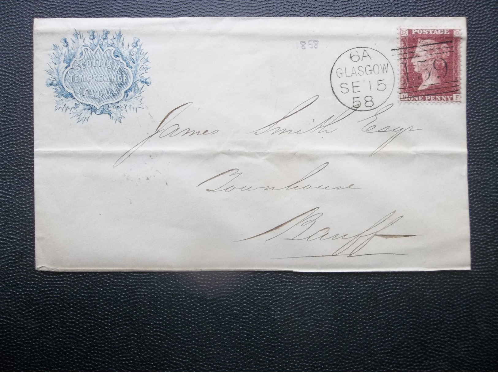 Great Britain: 1858 Cover To Banff (#KN7) - Covers & Documents