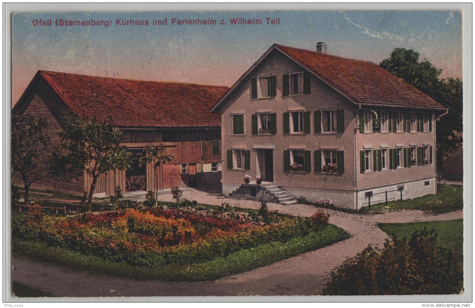 Gfell (Sternenberg) Kurhaus Und Ferienheim Zum Wilhelm Tell - Photoglob No. 02961 - Sternenberg