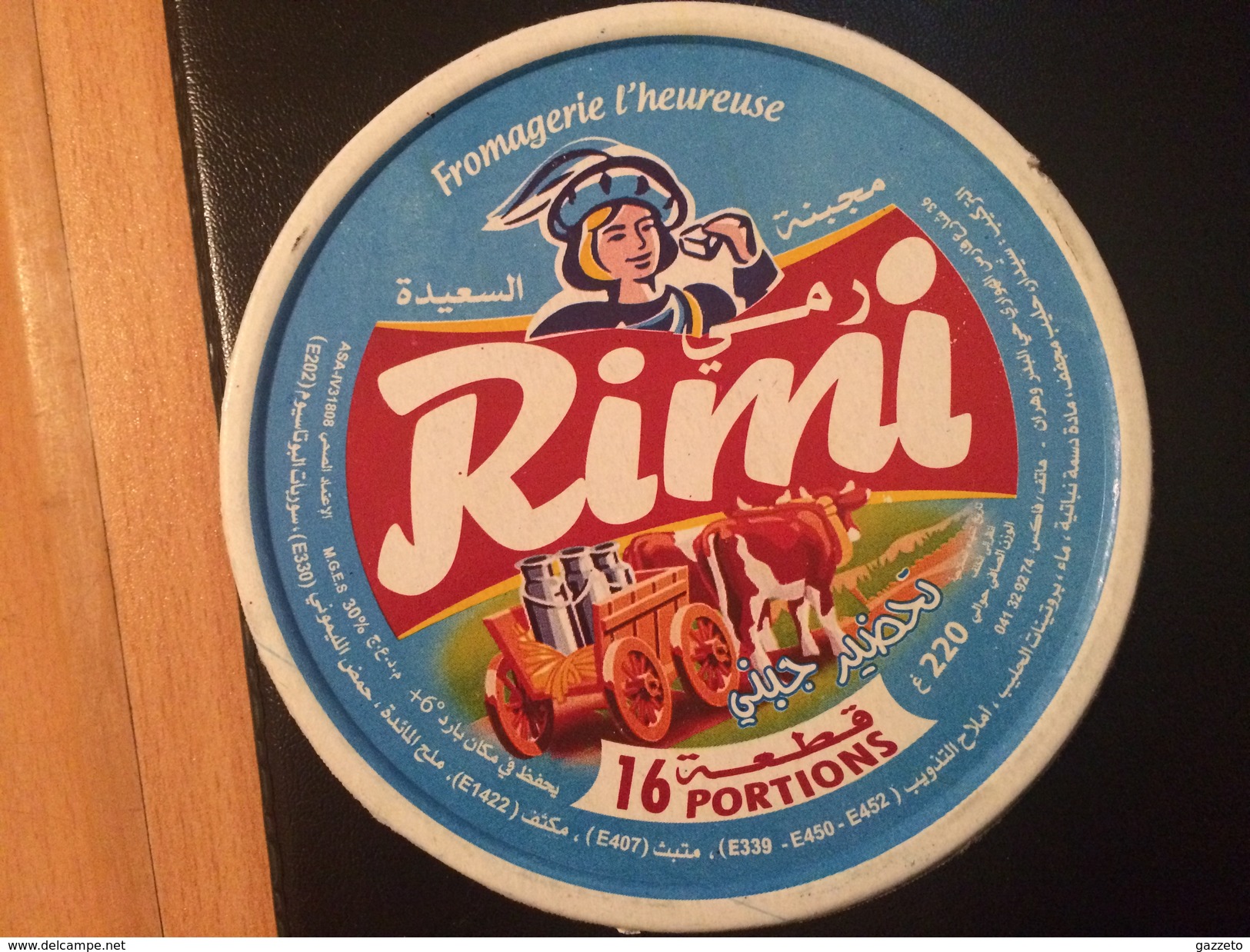 ÉTIQUETTE DE BOITE DE FROMAGE "RIMI" - Fromage