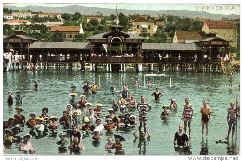 * T3/T4 Crikvenica, Strand F&uuml;rdÅ‘zÅ‘kkel / Spa, Beach, Bathing People  (Rb) - Non Classificati