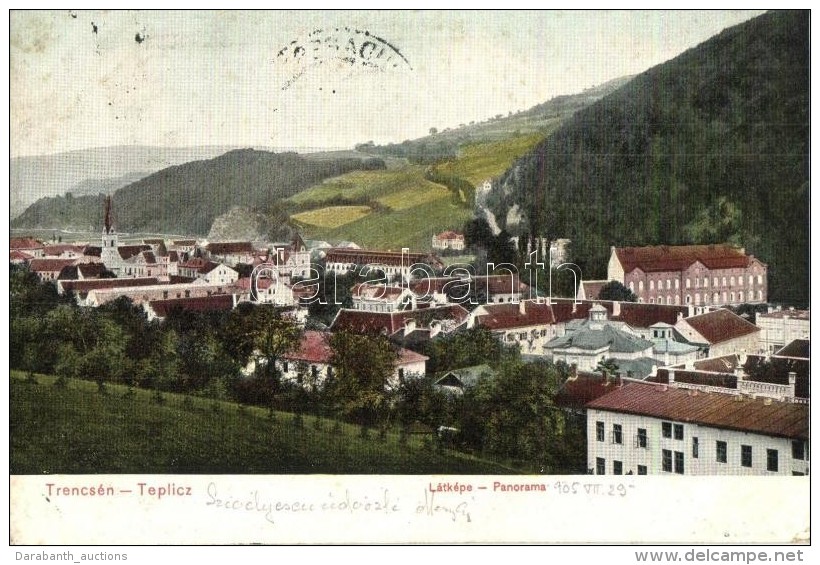 T2/T3 Trencs&eacute;nteplic, Trencianske Teplice; L&aacute;tk&eacute;p, D. T. C., L. / General View (EK) - Non Classificati