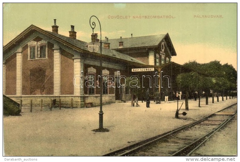 * T4 Nagyszombat, Trnava; P&aacute;lyaudvar, Vas&uacute;t&aacute;llom&aacute;s, W. L. Bp. 701-694. / Railway... - Non Classificati