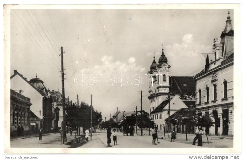 * T3 Gal&aacute;nta, FÅ‘ Utca, Hitelbank, Templom / Main Street, Bank, Church (Rb) - Non Classificati