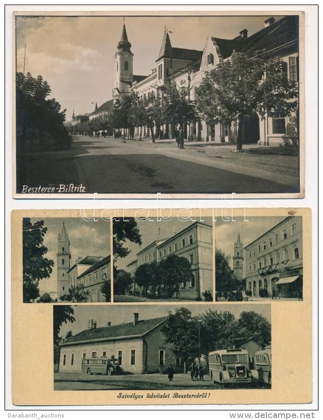 Beszterce, Bistritz, Bistrita; - 2 Db R&eacute;gi K&eacute;peslap / 2 Pre-1945 Postcards - Non Classificati