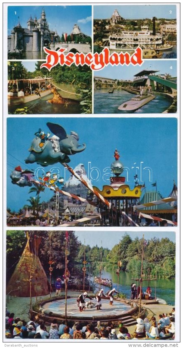 ** 8 Db MODERN Disneyland K&eacute;peslap / 8 Modern Disneyland Postcards - Non Classificati
