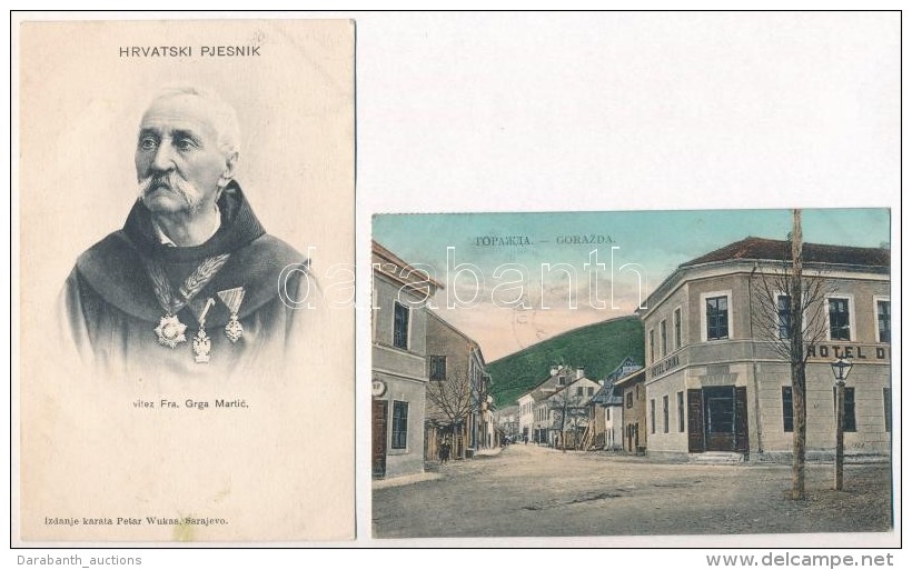 ** * 21 Db R&Eacute;GI FÅ‘leg Bosny&aacute;k Lap Jobb Darabokkal / 21 Pre-1945 Mostly Bosnian Town-view Postcards... - Non Classificati