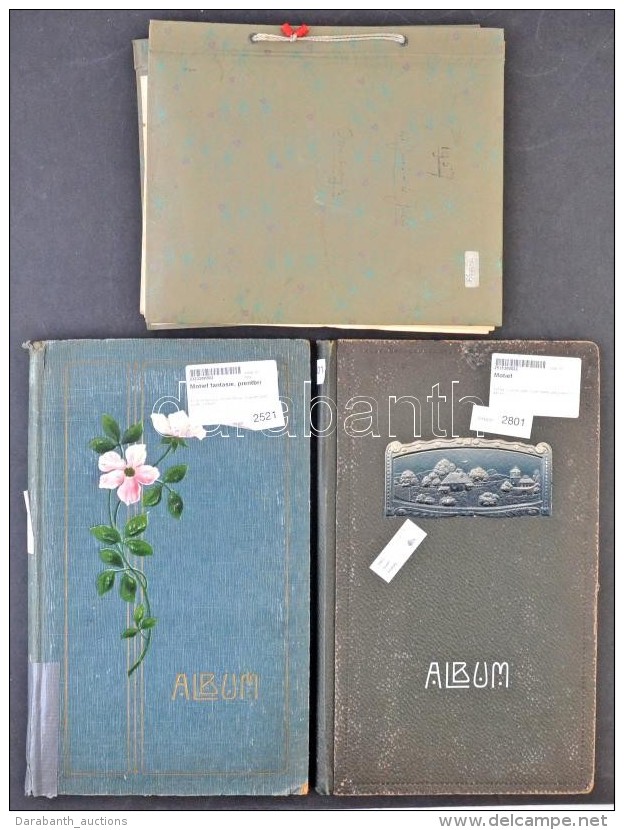 3 Db K&eacute;peslap Album 354+144+288 Hellyel. Szakad&aacute;sokkal Az Albumokban / 3 Postcard Albums For... - Non Classificati