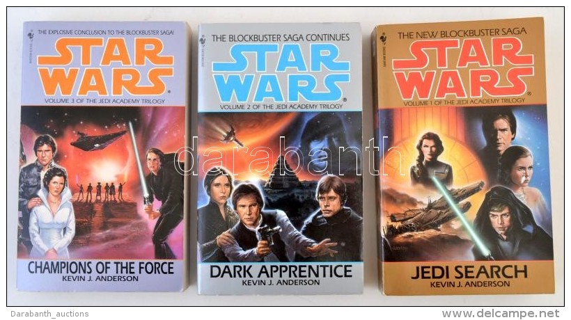 Kevin J. Anderson Jedi Academy Tril&oacute;gia, 3 Db Angol NyelvÅ± Star Wars K&ouml;nyv: Jedi Search,  Dark... - Non Classificati