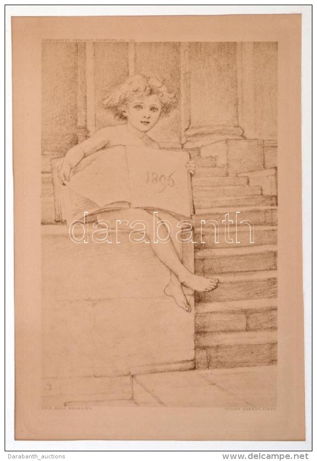 Cca 1896 '1896', A Pall Mall Magazine Mell&eacute;klete, Litho Nyomat, Paszpartuban, 21&times;14 Cm - Non Classificati