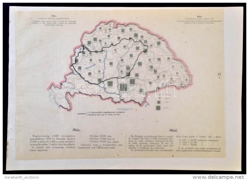 Cca 1920 M&eacute;z Magyarorsz&aacute;gon / Miel En Hongrie, A 'Magyarorsz&aacute;g Gazdas&aacute;gi... - Altri & Non Classificati