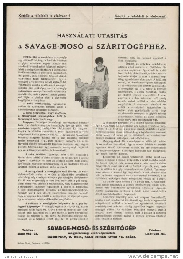 A Savage Mos&oacute;- &eacute;s Sz&aacute;r&iacute;t&oacute;g&eacute;p Rekl&aacute;m Sz&oacute;r&oacute;lapja - Pubblicitari