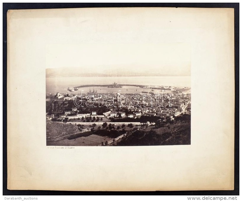 Cca 1890 Messina, Nagym&eacute;retÅ± Fot&oacute; / Cca 1890 Large Photo Of Messina. Photo Size: 25x18 Cm - Altri & Non Classificati