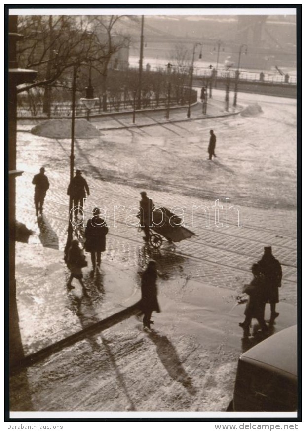 Cca 1935 Budapest, Reggeli &eacute;letk&eacute;p, Vintage Negat&iacute;vr&oacute;l K&eacute;sz&uuml;lt Mai... - Altri & Non Classificati