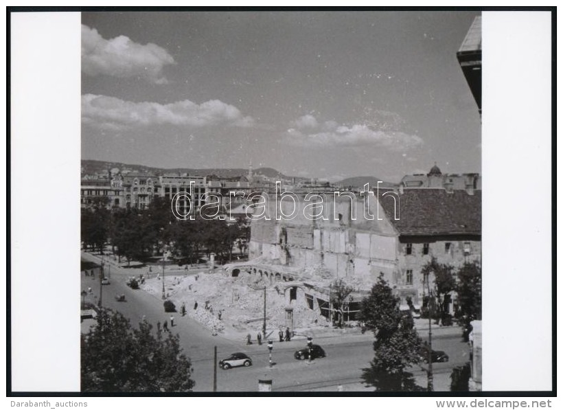 Cca 1948 Budapest, Szt&aacute;lin T&eacute;r, De&aacute;k T&eacute;r, Tan&aacute;cs K&ouml;r&uacute;t Eleje, 3 Db... - Altri & Non Classificati