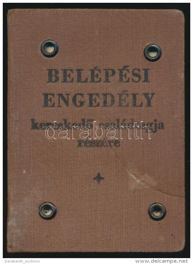 1939 Budapest, Bel&eacute;p&eacute;si Enged&eacute;ly KereskedÅ‘ Csal&aacute;dtagja R&eacute;sz&eacute;re Az... - Non Classificati