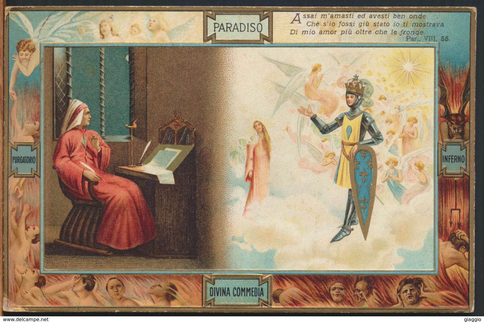 °°° 3343 - DIVINA COMMEDIA - PARADISO - VISIONE DI CARLO MARTELLO - 1919 °°° - Filosofia & Pensatori