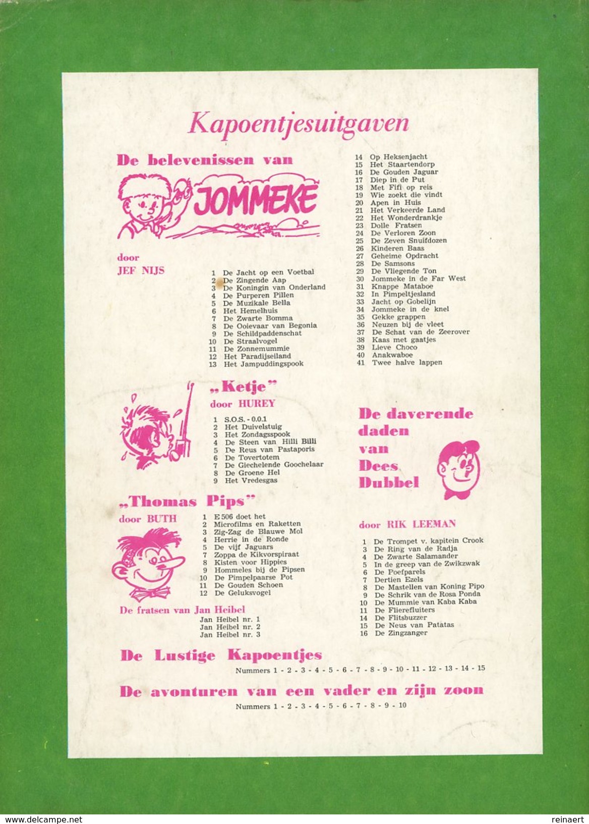 De Lustige Kapoentjes 9  (1970) - Andere & Zonder Classificatie