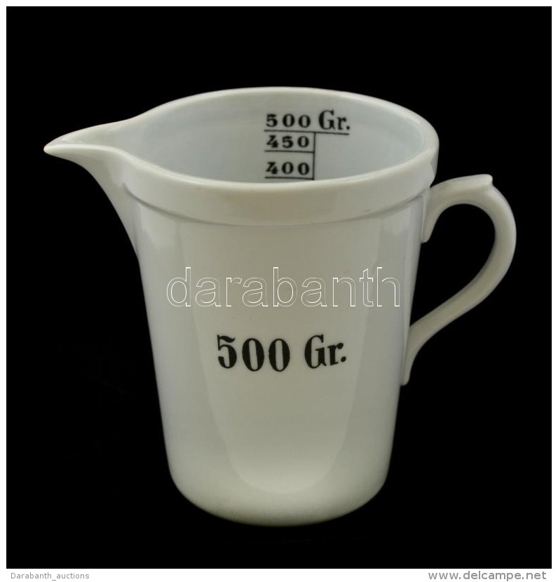 Zsolnay Porcel&aacute;n Patikai M&eacute;rÅ‘ed&eacute;ny, 500 G-ig, Jelzett, Hib&aacute;tlan, M: 13 Cm - Altri & Non Classificati