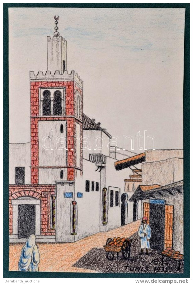 AB Jelz&eacute;ssel: Tunis. Vegyes Technika, Pap&iacute;r, 24&times;16 Cm - Altri & Non Classificati