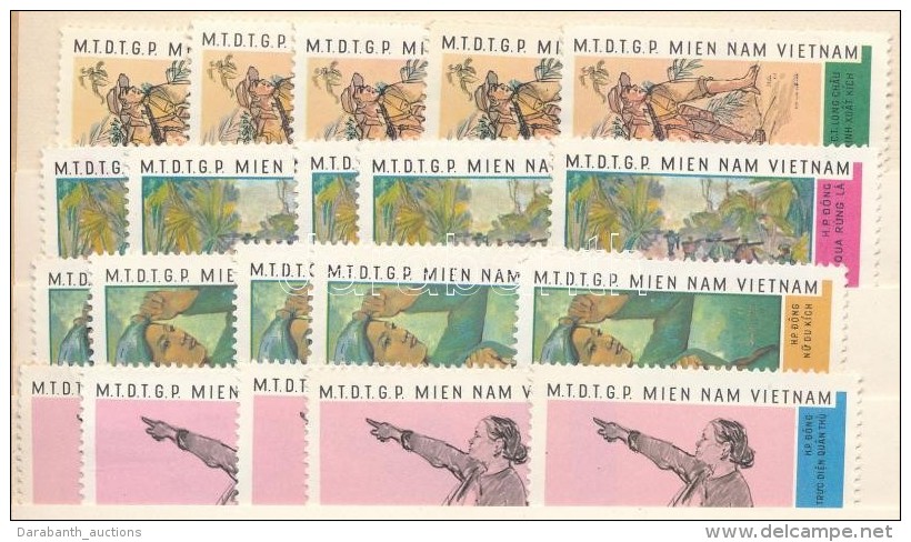 ** Viet-Kong 1968 Festm&eacute;ny Sor 5 X Mi 15-18 (Mi EUR 100,-) - Altri & Non Classificati