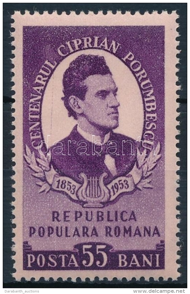 ** 1953 Ciprian Porumbescu Sz&uuml;let&eacute;s&eacute;nek 100. &eacute;vfordul&oacute;ja Mi 1458 - Altri & Non Classificati