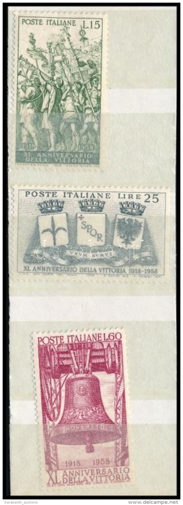 ** 1958 &Eacute;vfordul&oacute; Sor Mi 1021-1023 - Altri & Non Classificati