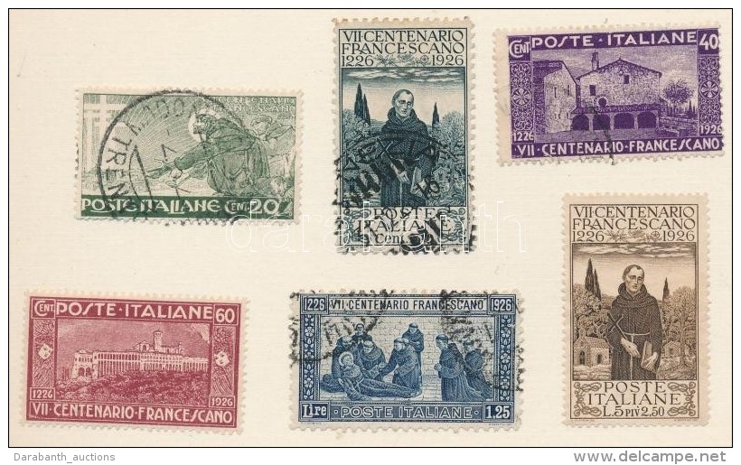 * O 1926 Szt. Ferenc Sor Mi 234-239 - Altri & Non Classificati