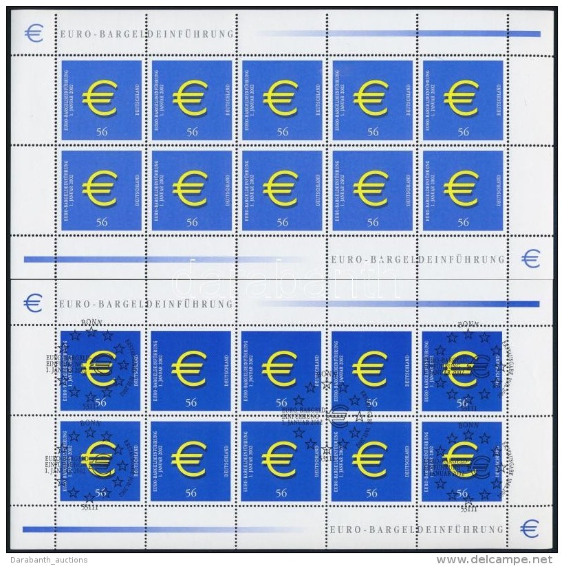 ** O 2002 Az Euro Bevezet&eacute;se 2 Db Kis&iacute;v Mi 2234 - Altri & Non Classificati