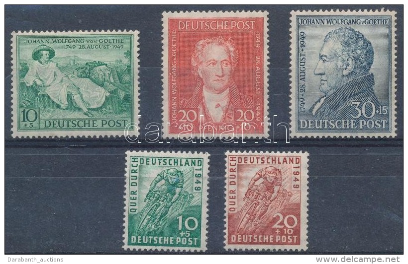 ** * 1949 Ker&eacute;kp&aacute;r Verseny + Goethe Sor Mi 106-107 + 108-109 (Mi EUR 64.-) - Altri & Non Classificati