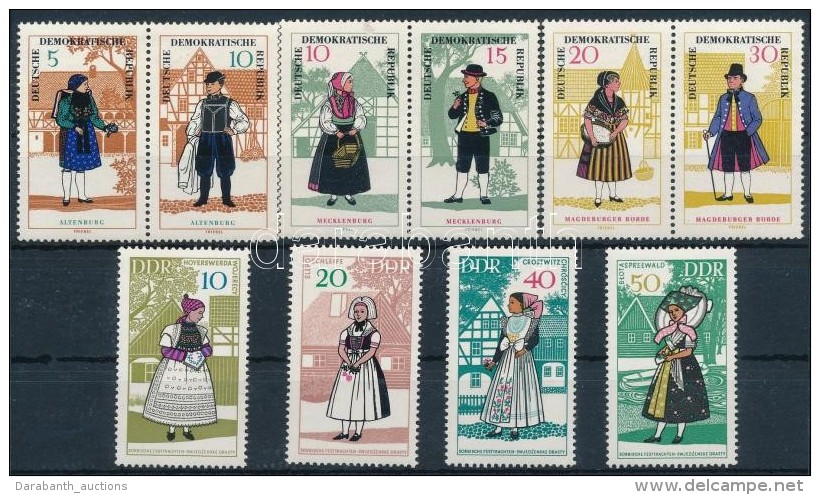 ** 1966-1968 N&eacute;pviselet (II-III) 2 Klf Sor Mi 1214-1219, 1353-1356 - Altri & Non Classificati