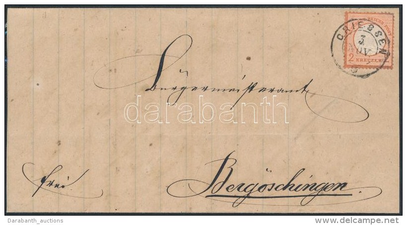 1873 Mi 8 Lev&eacute;l Darabon / On Cover Piece 'CRIESSEN' - Altri & Non Classificati