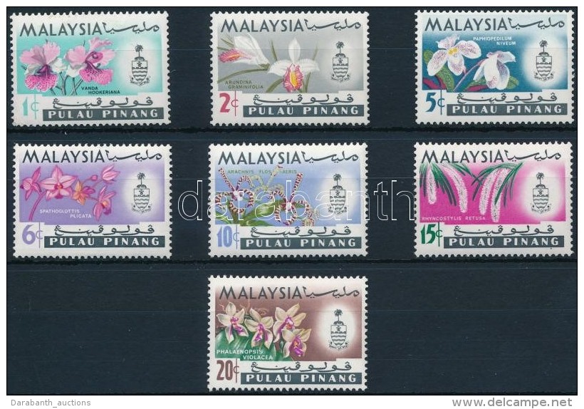 ** Johor 1965 Forgalmi; Orchide&aacute;k Sor Mi 154-160 - Altri & Non Classificati