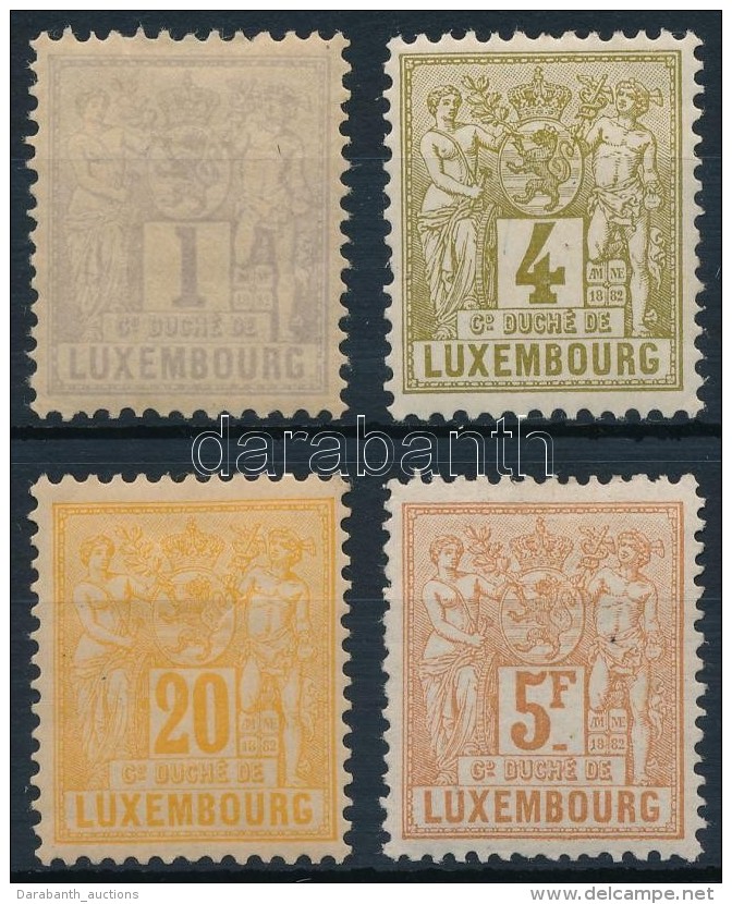 * 1882 Forgalmi 4 Klf B&eacute;lyeg Mi 45, 47, 51, 56 (1C Pap&iacute;relv&eacute;konyod&aacute;s / Thin Paper) - Altri & Non Classificati